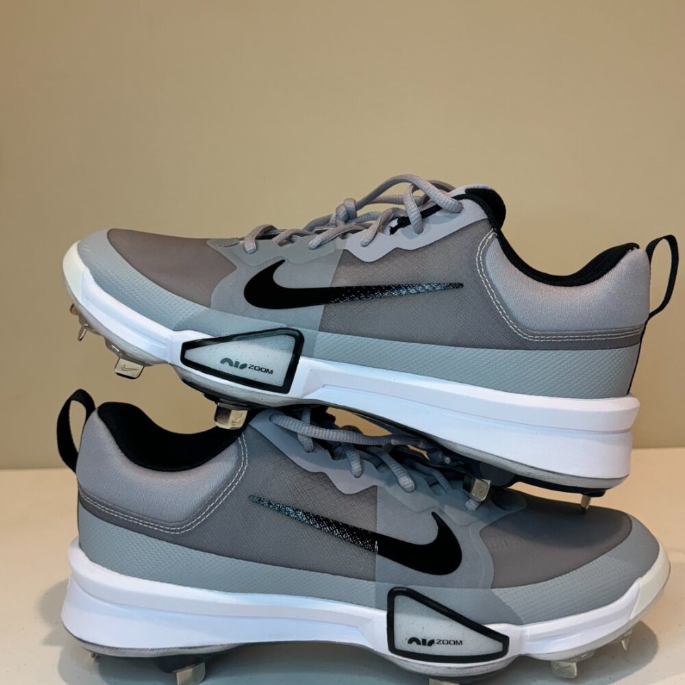 Nike Force Zoom Trout 9 Pro Baseball Cleats Mens Gray Shoes FB2907-002 Size 8